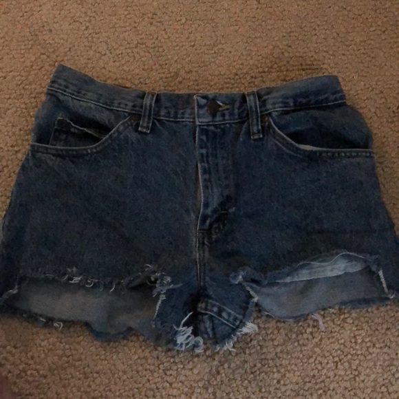 Vintage blue jean shorts - Picture 1 of 2
